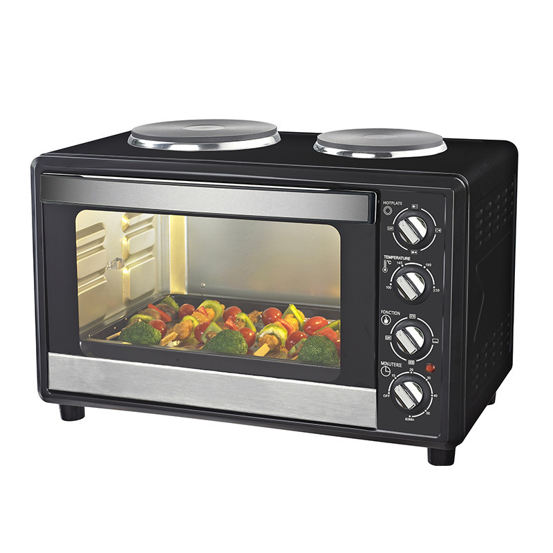 2021 nuevo diseño 30L gran capacidad automática multifunción visual Horno de convección sin aceite MINI hogar