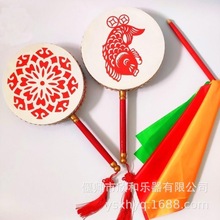 渔鼓鱼鼓牛皮道具扇子鼓女儿鼓太平鼓亲子鼓手鼓儿童手鼓乐器非遗