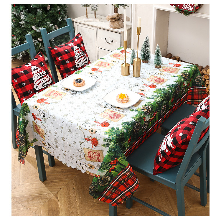 Christmas Cute Elk Cloth Home Party Festival Tablecloth display picture 2