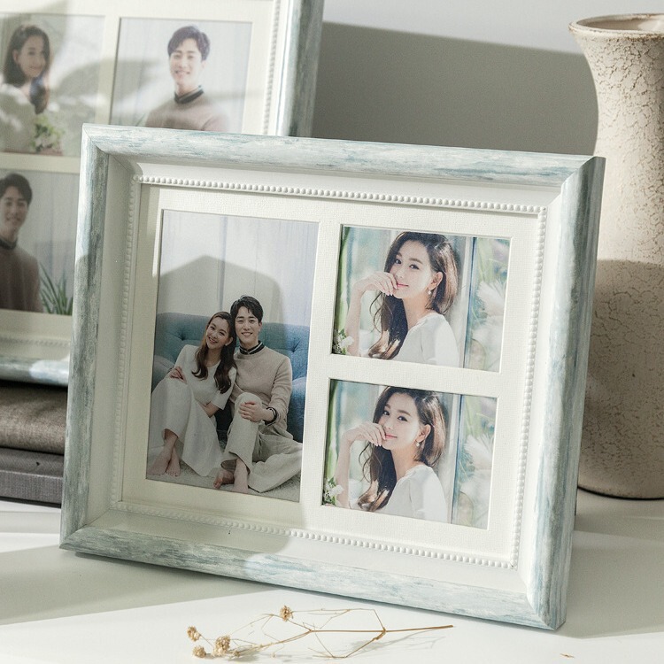 French Retro Simple Splicing Wedding Photo Eco-Friendly Frame Creative Glass Photo Frame Display Stand Custom Picture Frame
