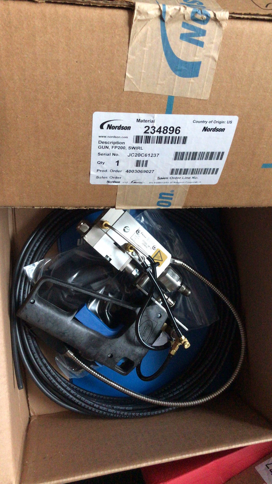 Nordson Ручной аэропистолет-распылитель FP200 SWIRL PN:234896