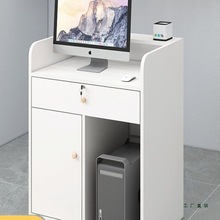 小型收银台现代白色柜子简约饭店柜台电脑吧超市迷你收银桌便利店