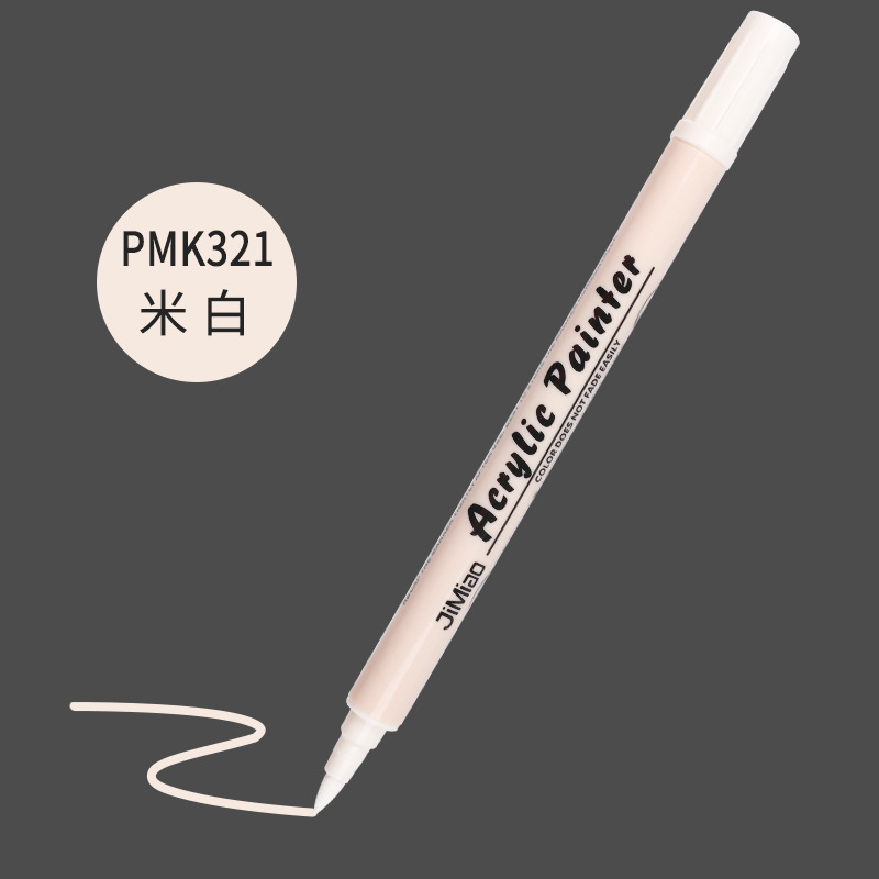 Marcador de acrílico nuevo núcleo de algodón pluma de doble cabeza 36 color marcador único al aire libre pintura acrílica acuarela pluma