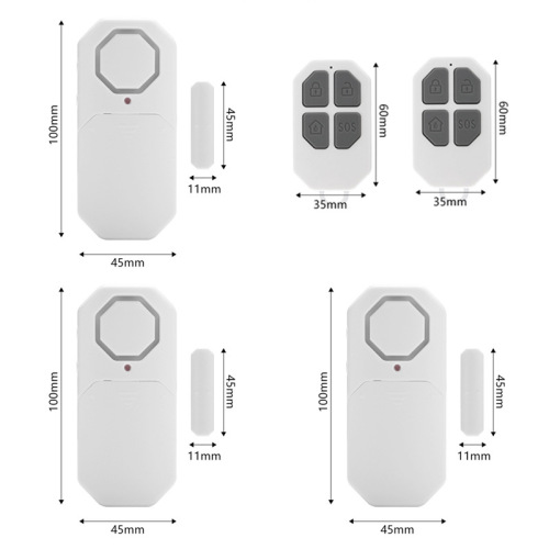 Home burglar alarm, door and window magnetic sensor, wireless smart remote opening reminder