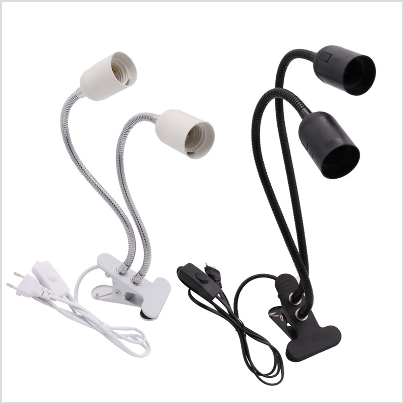 E27 Lamp Holder Clip Universal Hose Lamp Holder Clip Long Hose Can Be Used for European Regulations, American Regulations and British Regulations