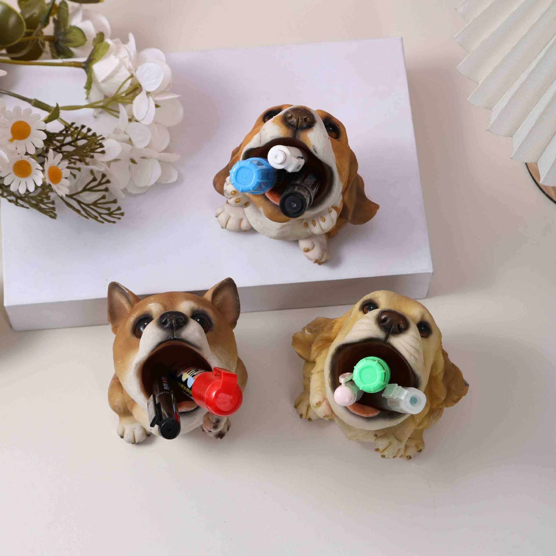 귀여운 창조적 인 펜 홀더, 급우를위한 선물, 학생 데스크탑 장식 장식품, 책상, 사무실 문구, 생일 선물