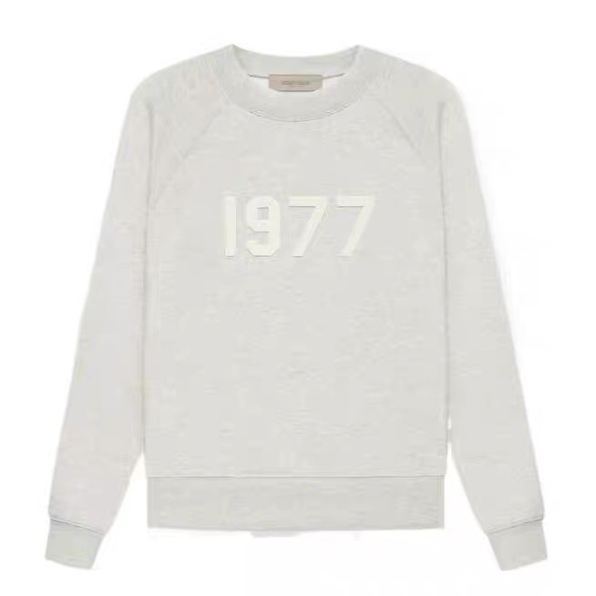 Cuello redondo gris jaspeado claro / S (se recomienda menos de 125 Jin)