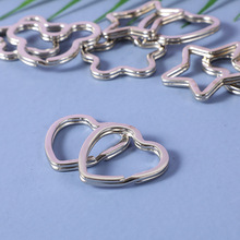 diy饰品五金配件 五角星钥匙圈 手工创意龙虾扣 钥匙扣扁平钥匙环