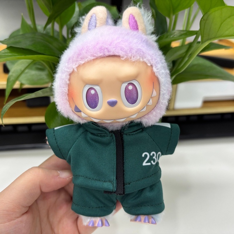 labubu 泡泡马特V2V3娃衣海鲜游戏韩剧同款套装娃娃面具玩具枪模|undefined