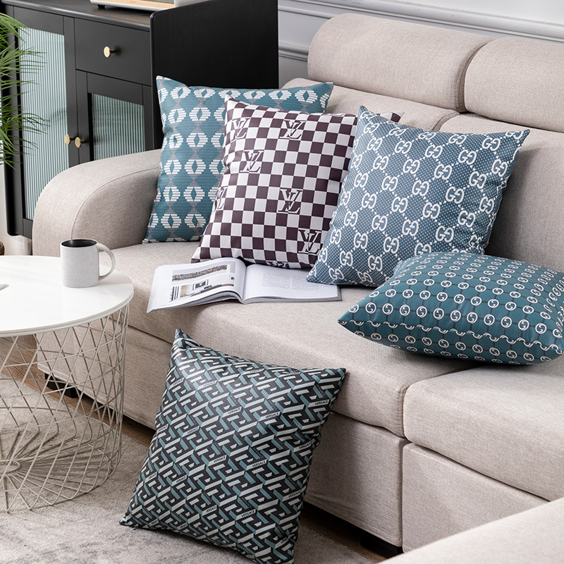 Ins Scandinavian Square Pillow European Style Sofa Pillow Case Living Room Cushion Model Room Bay Window Sofa Tatami