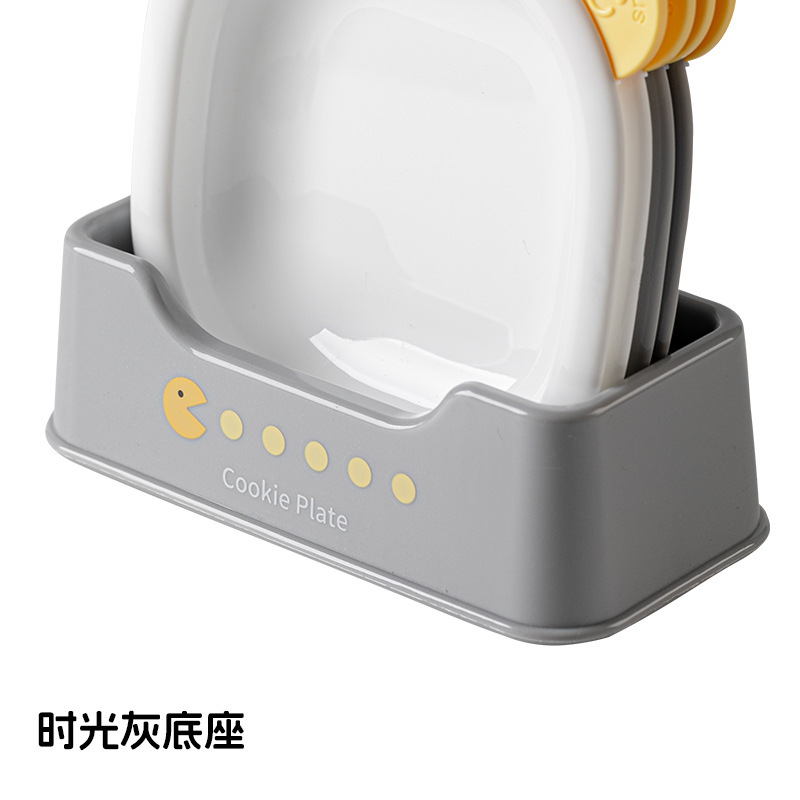 多功能卡通吐骨碟点心零食水果盘子干果碟子带底座调味碟小吃碟子|undefined