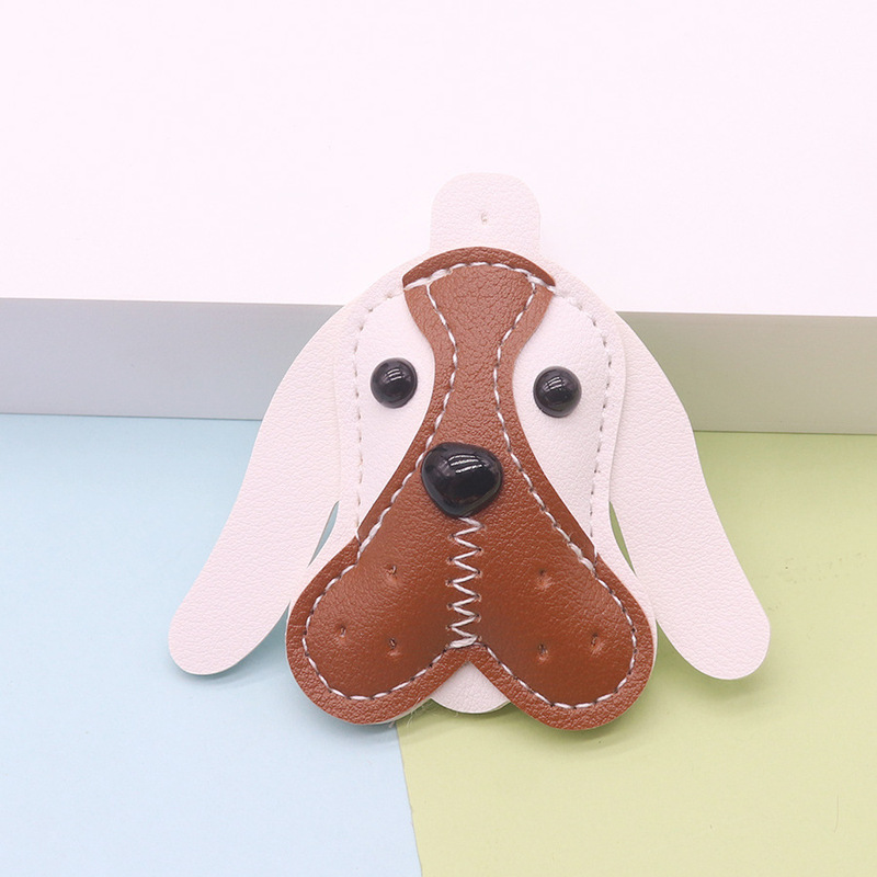 クリエイティブレザー子犬キーホルダーかわいい漫画フレンチブルドッグハイエンド絶妙なバッグペンダントアクセサリー小さなギフト|undefined