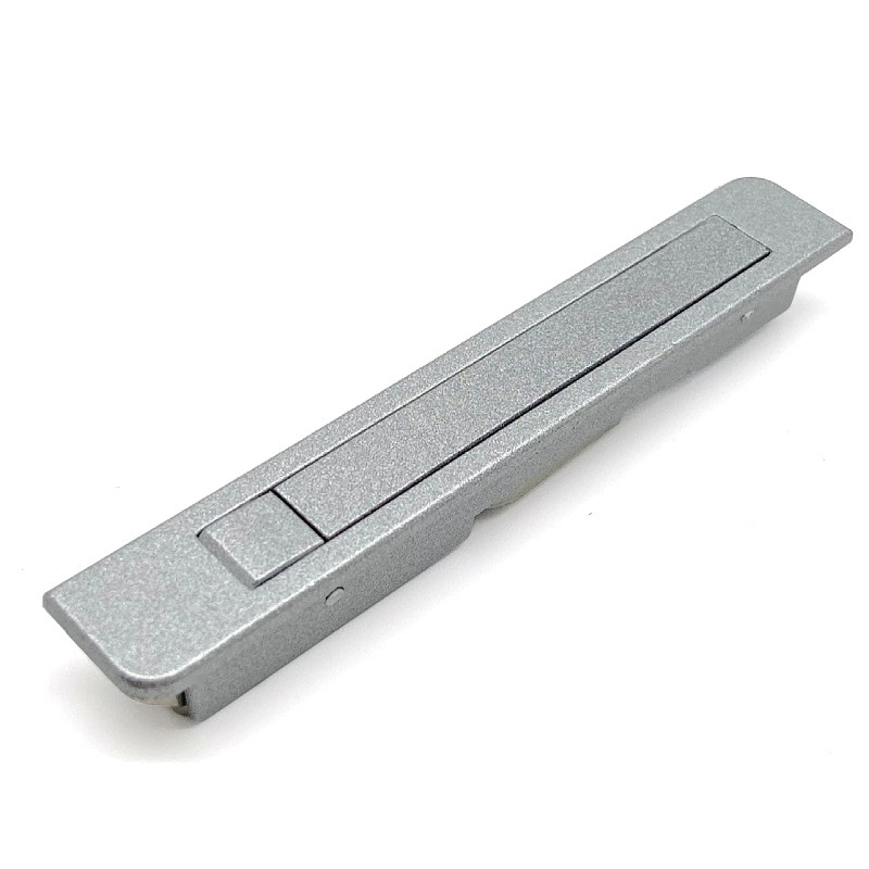 One-line screen window lock, pressing and bounce, zinc alloy electroplating, tongue lock, left and right direction universal household hardware lock