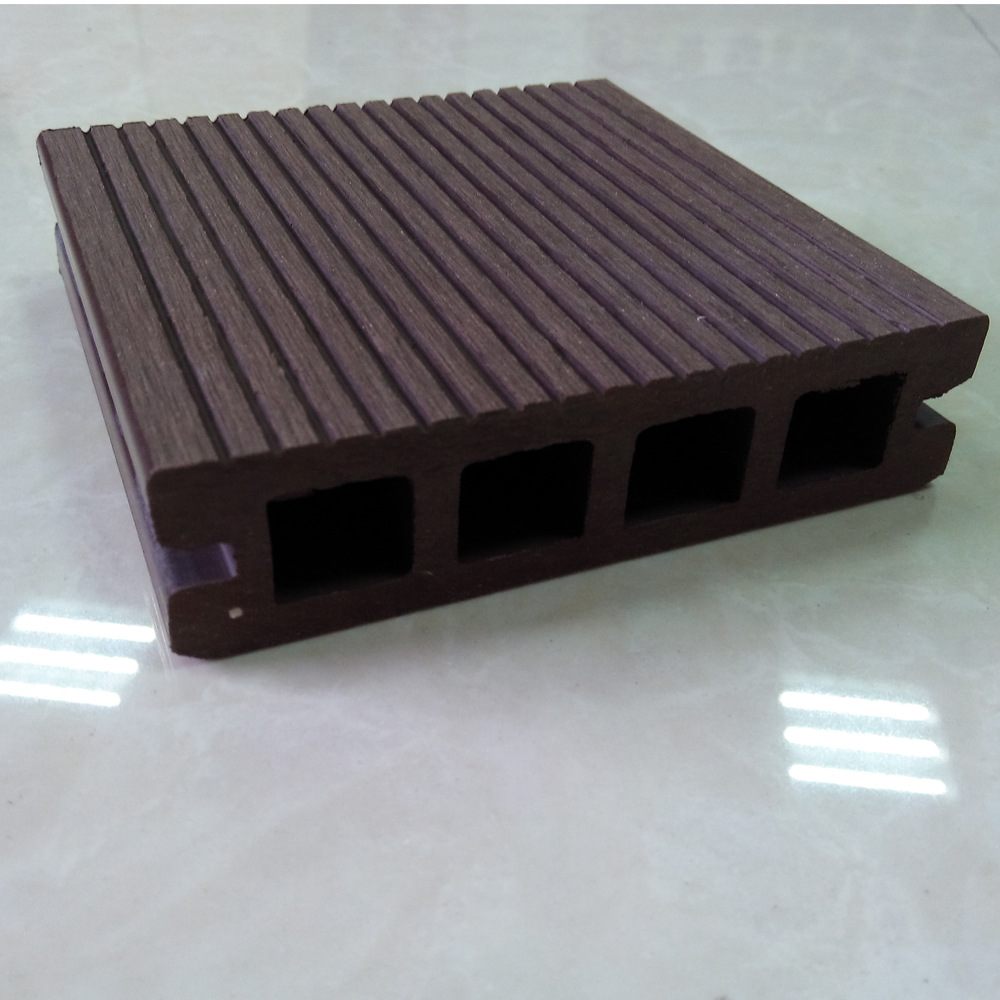 Madera plástico WPC piso generación cuadrado agujero 100*25 protección del medio ambiente plástico material de madera jardín decoración exterior tablero anticorrosión madera
