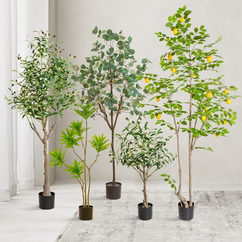 仿真樹綠植盆栽室內裝飾仿真植物假花盆景擺件假樹假綠植工廠批發