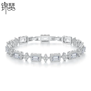 锦瑟 跨境亚马逊可调节女士手链小众冷淡风锆石直播网红同款手饰