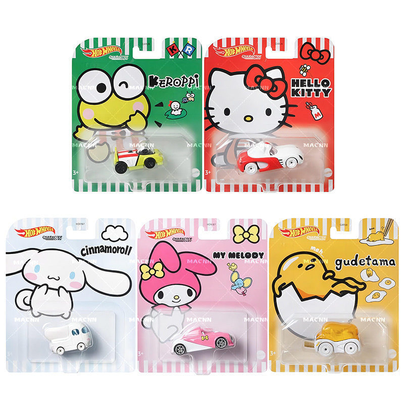 Hot Wheels Car Hot Wheels Sanrio Classic Character Theme Series Cinnamon Dog Kt Cat Hot Wheels Car Hot Wheels Sanrio Classic Character Theme Series Cinnamon Dog Kt Cat