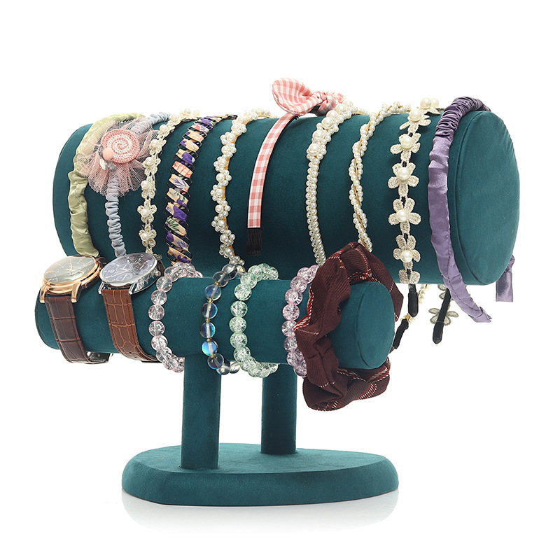 Lined Headband Rack Large Capacity Bracelet Holder Jewelry Stand Hair Ties Pin Accessory Rack Headband Display Stand