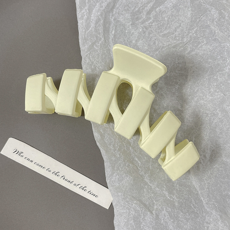 Gran clip de tiburón esmerilado acrílico simple horquilla tocado volumen gran horquilla de alto grado accesorios para el cabello al por mayor