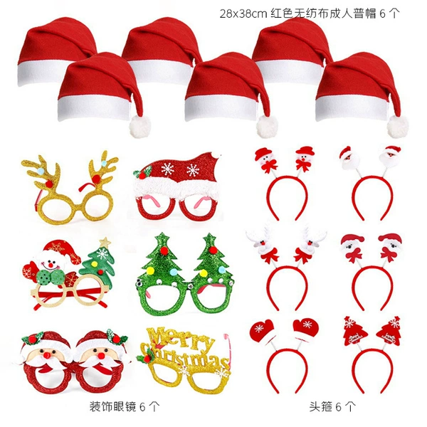 Glasses, set, red headband, 38cm