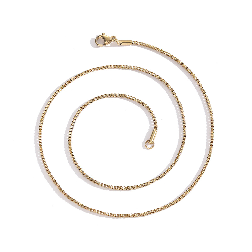 Retro Geometric Stainless Steel Plating Necklace 1 Piece