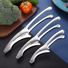 Wholesale 304 stainless steel Korean barbecue clips household round head food clips public clips BBQ barbecue clips barbecue tools