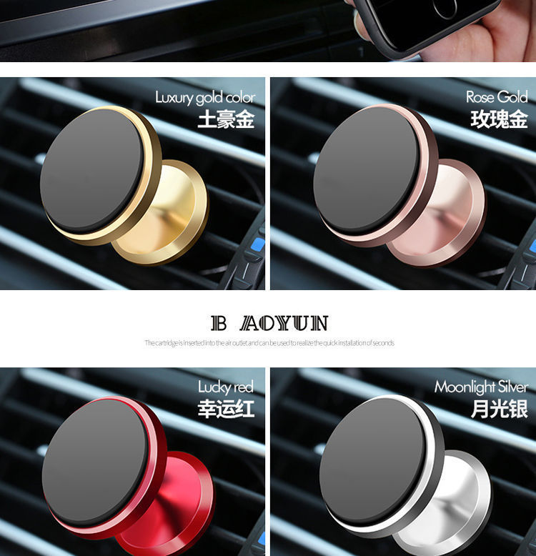 Wholesale Cross-Border Car Phone Holder, Strong Magnetic Car Phone Mount, Universal Magnetic Car Holder for Vehicle Use