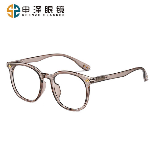 黑框眼镜近视女防蓝光变色配度数素颜神器眼镜框架大脸显瘦韩版潮