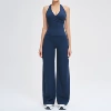 3109 vest+5529-1 wide-leg pants—badge blue