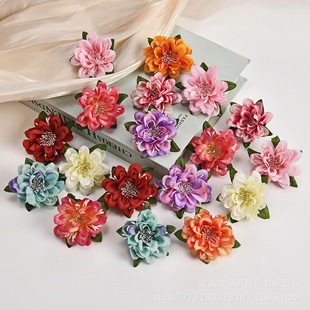 Simulation flower bird chrysanthemum silk flower artificial flower diy handmade material flower wall shooting setting wedding wedding decoration