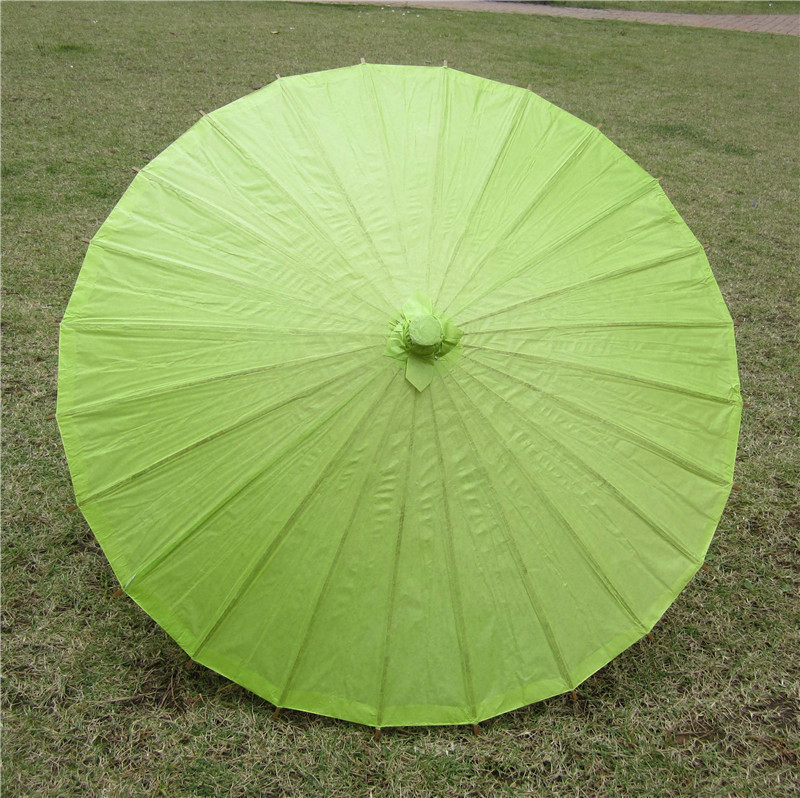 Manufacturer Wholesale Cross-Border Models of Colorful Paper Umbrellas, Wedding Decoration Dance Umbrellas with Bamboo Poles, Diameter 42cm Craft Umbrellas
