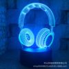Night light suitable for games, handle, creative headphones, atmospheric table lamp, 3D, Birthday gift