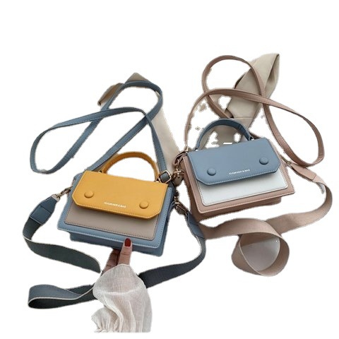 Contraste color costura versátil casual de las mujeres 2022 bolsa de moda nuevo otoño hombro de las axilas bolsa de mensajero de las mujeres ins
