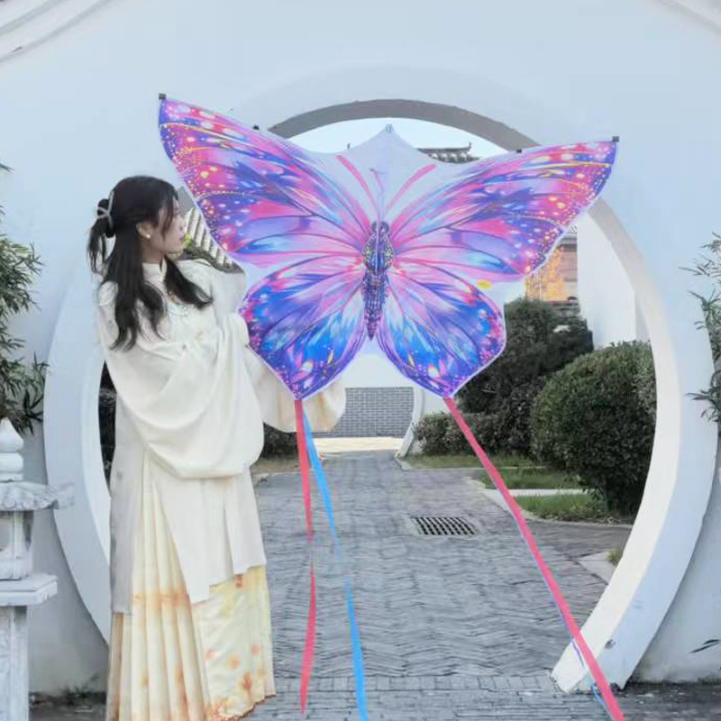 Weifang Kite Simulation Butterfly Kite Easy to Fly Stall Square Wholesale Kite for Children and Adults Weifang Kite Simulation Butterfly Kite Easy to Fly Stall Square Wholesale Kite for Children and Adults