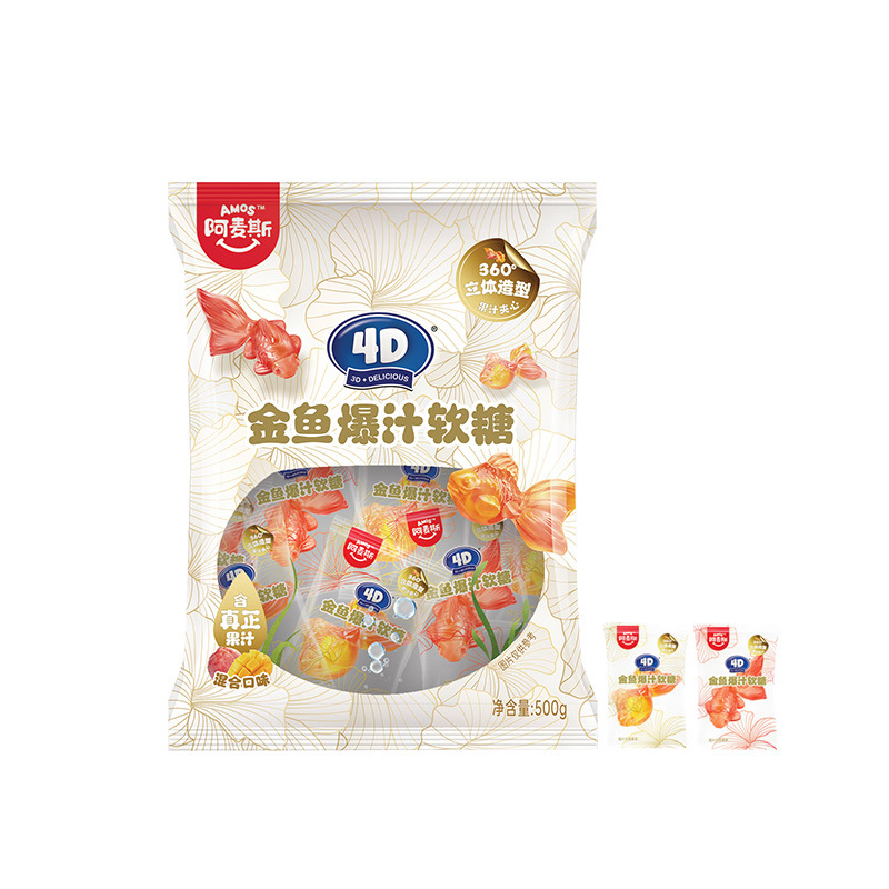 [1박스/6봉지] 금붕어 구미캔디 500g [신상품 빠른배송]