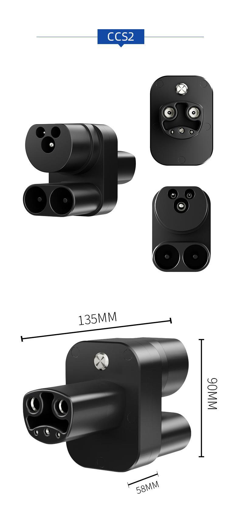 New Energy Vehicle Charging Pile Hong Kong and Taiwan American Standard J1772 to European Standard Type2 Tesla Nacs Conversion Head