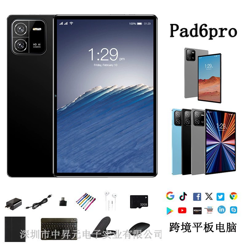 Планшет-смарт-ноутбук Pro, 10-дюймовый, Android, сенсорный экран