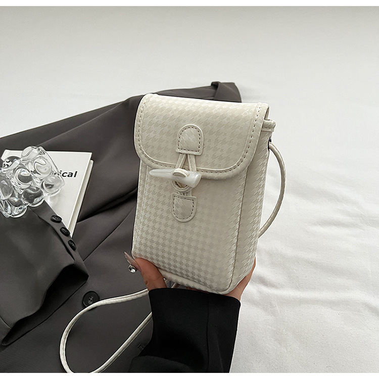 Mobil crossbody til kvinder 2024 nyt sans niche design alsidig afslappet og moderigtig enkelt skulder lille firkantet_voghion.com