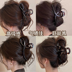 高級気質初春クリップ女性用 2025 新しいシンプルで多用途な後頭部ヘアシャーククリップヘアピン帽子