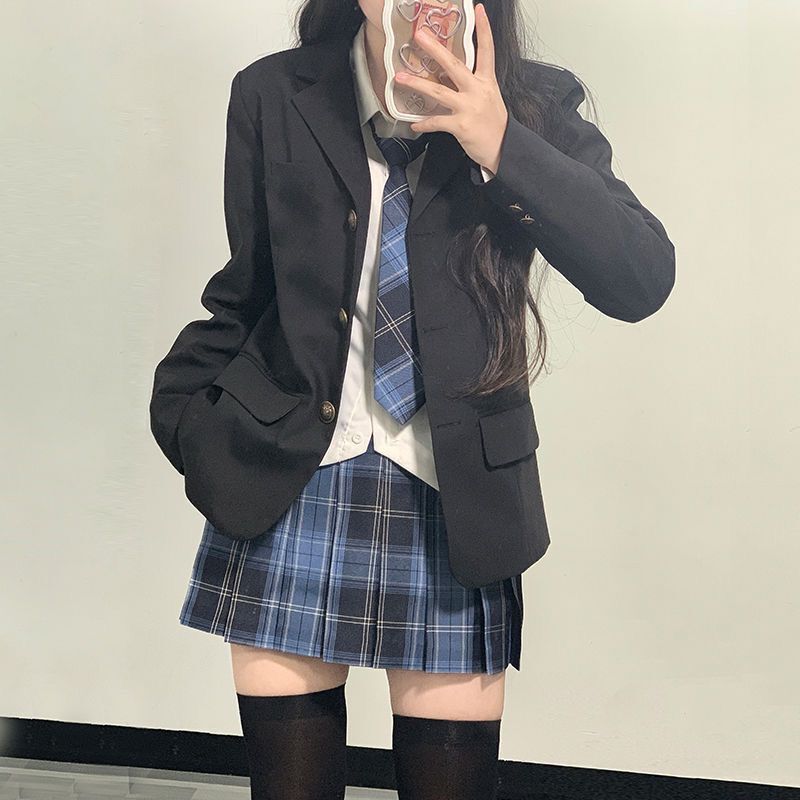 Jk Uniform Suit Jacket Women's Genuine Original Spring & Fall Suit Preppy Style School Supply Spring Black Suit Delivery