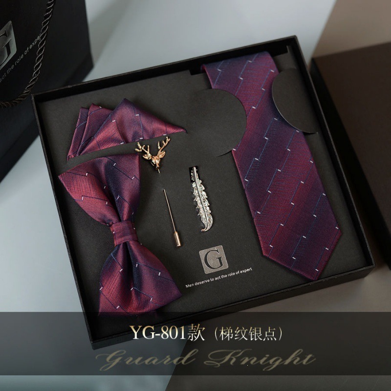 Caja de regalos de boda de novio formal europeo y americano corbata casual coreana para niños regalos de San Valentín sin golpear image 3