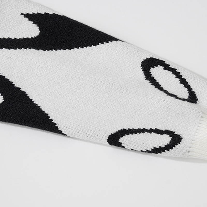 Pullover für Damen im temperamentvollen Pendlerstil, neuer Stil im Herbst-Winter 2024, lockerer und vielseitiger Rundhalsstrick_voghion.com