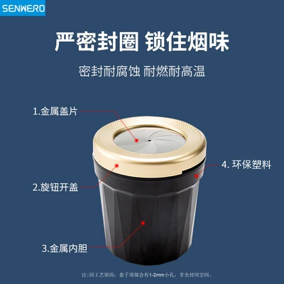 Car Trash Can with: Car ashtray