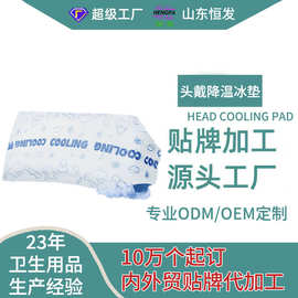 儿童头戴速冷降温冰垫一次性冰袋一捏物理冰敷解暑贴OEM贴牌代工