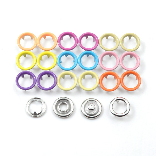 Factory color hollow five-prong buckle set baby clothing snap button push button mother button hidden buckle installation tool
