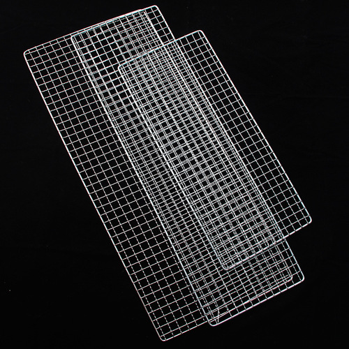 BBQ mesh Stainless steel grilling mesh BBQ mesh Grilled fish clip BBQ clip Grid BBQ grate BBQ BBQ supplies