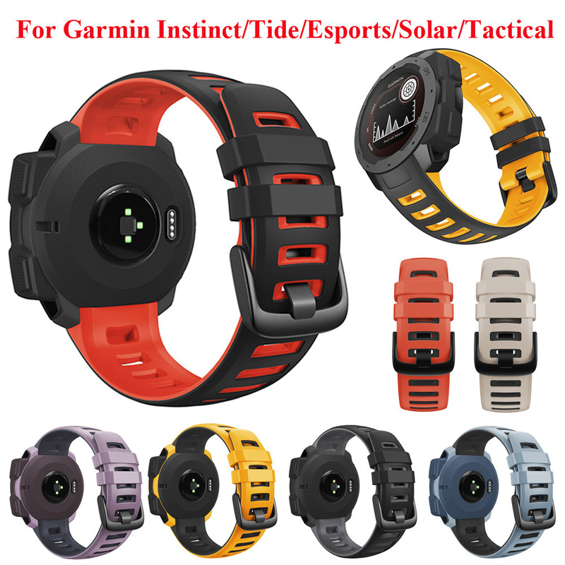 Suitable for Garmin Instinct Smart Watch Replacement Silicone Watch Strap