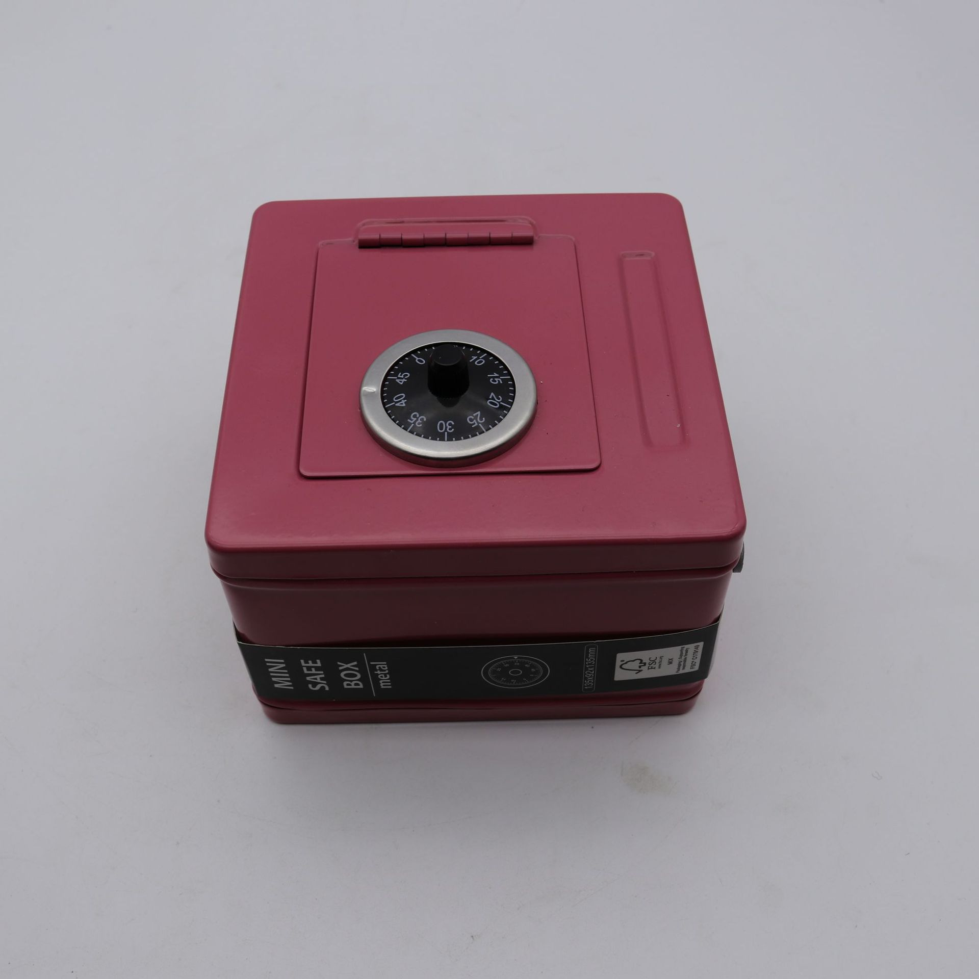 Nueva caja de almacenamiento de alcancía portátil creativa transfronteriza tamaño pequeño con caja de almacenamiento de claves caja de monedas con cerradura alcancía