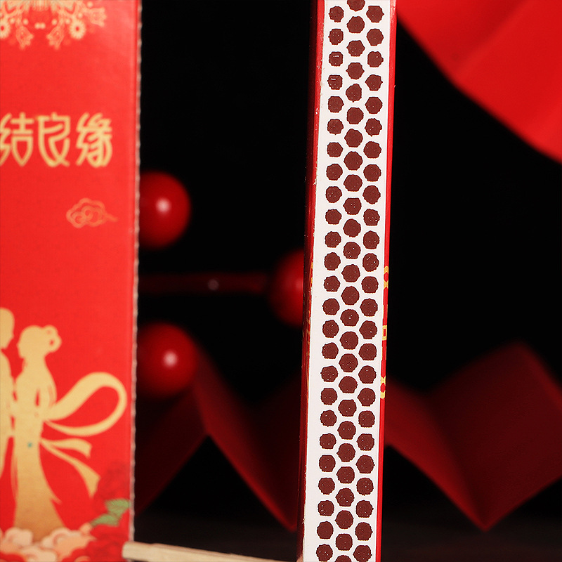 Wedding supplies, wedding banquet, wedding cigarette lighting matches, creative personalized matches, rectangular wedding matches