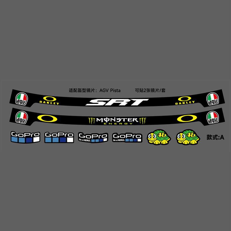 AGV Pista Helmet Visor Sticker Waterproof Motorcycle GP46 Rossi Decal